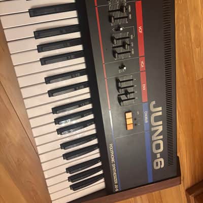 Roland Juno-6 61-Key Polyphonic Synthesizer 1982 - 1984 - Black image 3