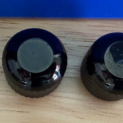 1990's Japan Ibanez RG570 RG & S Series Guitar Black Brass Dome Metal Knob Set Push On image 2