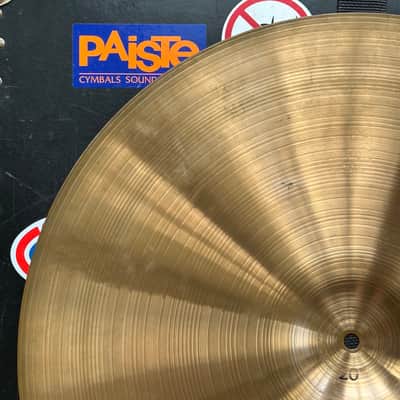 Paiste 20" 2002 Black Label Crash Ride Cymbal - 1980s - Traditional with S/N image 8