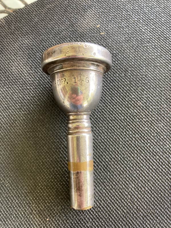 older Bach Large Shank Trombone Mouthpiece - size 1 & 1/2g image 1