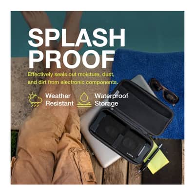 Knox Gear Portable Hardshell Travel Storage Case for SRS-XB33 Sony Bluetooth Speaker - Sony Extra Bass Sony Speakers Bluetooth Wireless Case - Water, Dust, Splash, Impact, and Shock Resistant image 10