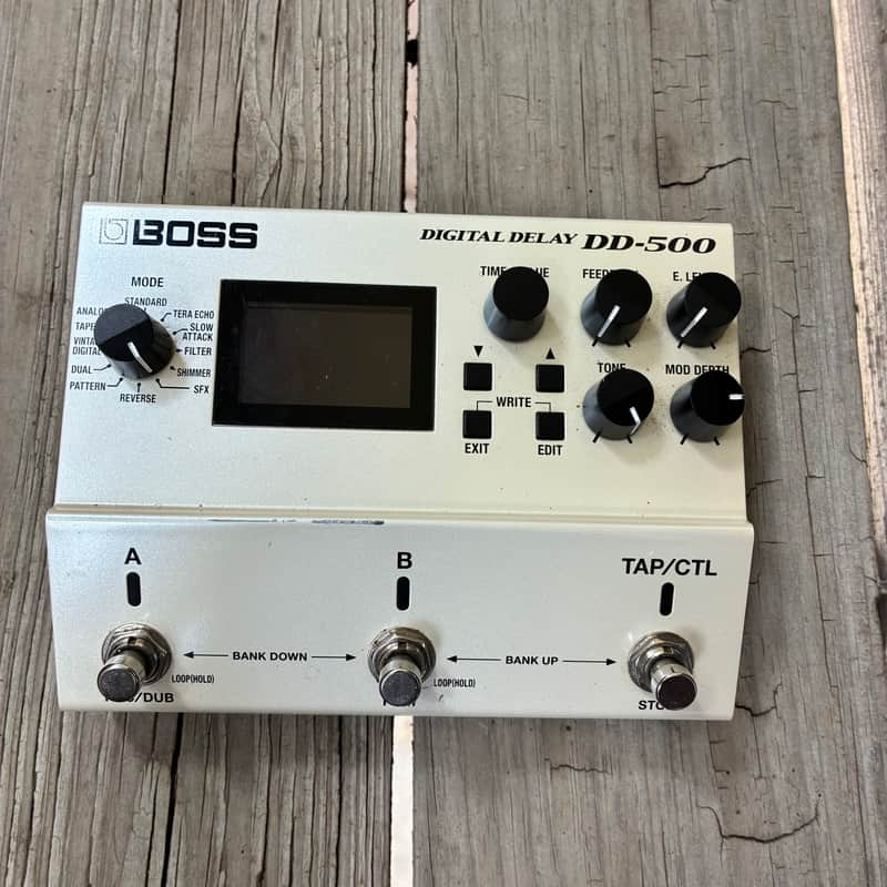 Boss DD-500 Delay 2015 - Present - White electric guitar multi effect delay image 1