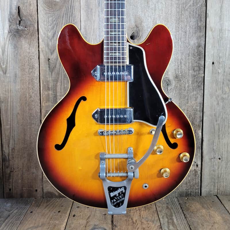 Gibson ES-330 with Factory Bigsby - All Original 1966 - Sunburst image 1