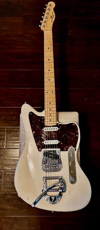 Dandee Possum "Texas Master" Guitar - Circa 2015, Road Worn Olympic White image 1