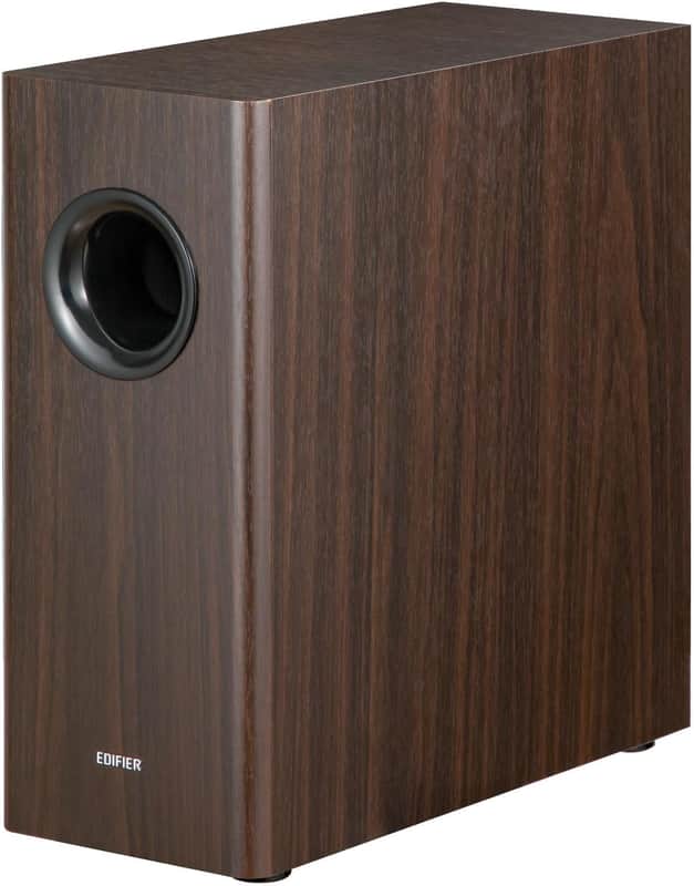 Edifier T5s Powered Subwoofer, 70W RMS, 8" Woofer, 35Hz Deep Bass, Brown image 1