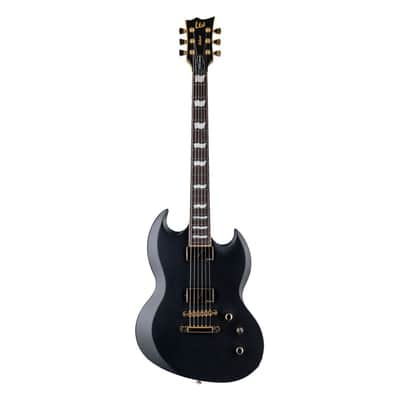 ESP LTD VIPER-1000 6-String Right-Handed Electric Guitar with Mahogany Body, 3Pc Mahogany Neck, and Macassar Ebony Fingerboard (Vintage Black) image 1