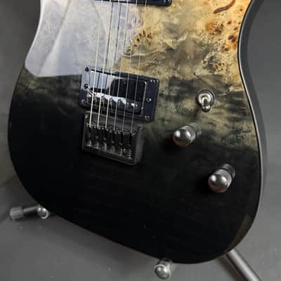 Schecter PT Standard Electric Guitar Black Fade Burst Burl Finish image 8