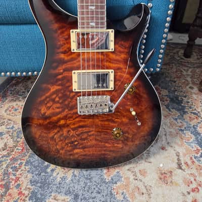 Used Paul Reed Smith Custom 24 Quilt Black Gold w/ bag image 4