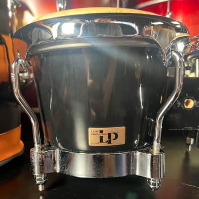 L.P. Latin Percussion Black Fiberglass Bongos w/Deluxe Case image 3