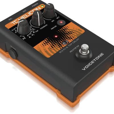 TC Helicon VOICETONE E1 Single-Button Stompbox for Compelling Vocal Echo Effects image 1