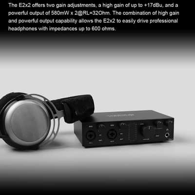 TOPPING E2x2 USB-C Audio Interface | 2-In/2-Out, 127dB Output & NFCA-LE Headphone Amp image 7