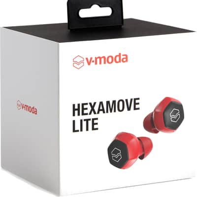 V-Moda Hexamove Lite Red Fully Wireless In-Ear Headphones image 6