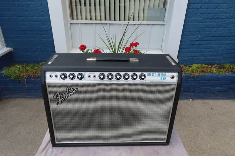 FENDER DELUXE REVERB early 1968 SILVERFACE BLACKFACE AB763 1 OWNER w/ COVER MINT! ORIGINAL RECEIPT! MOTOWN! image 1
