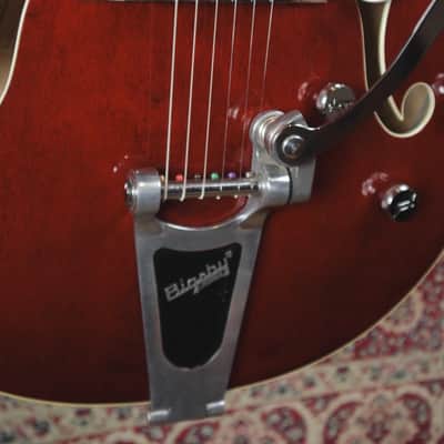 Gretsch G5422TDC Electromatic Hollow Body Double Cutaway with Black Top Filter'Tron Pickups and Bigsby - Walnut Stain image 7