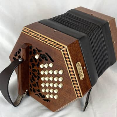 NEW Mahogany Stagi Hayden Duet Concertina M 46 image 1