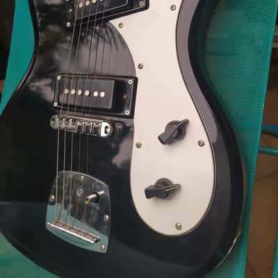 Eastwood Hi-Flyer P90 Black (similar Sidejack shape). Morsite & Univox Hi Flier type image 7