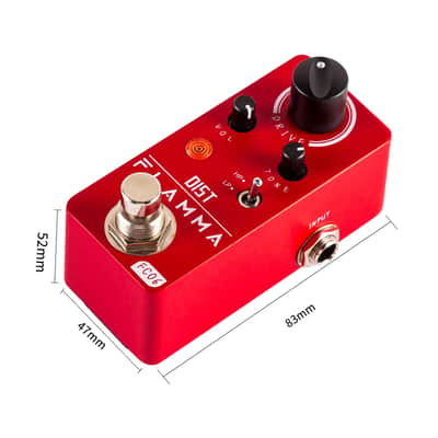 FLAMMA FC06 Distortion Guitar Pedal Electric Guitar Effects with 2 Modes: Boost & Drive (HP/LP), Mini Analog Guitar Pedal, True Bypass image 7