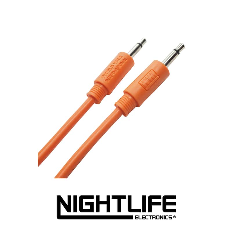 WWI 3.5mm Patch Cable 5/pk - 15cm - Orange image 1