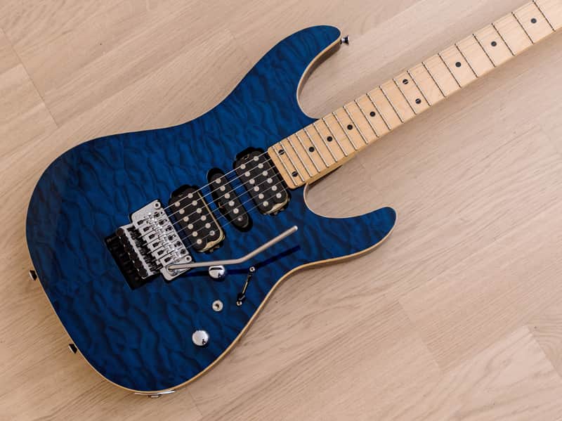 SCHECTER シェクター NV-3-24-AL See-thru Blue 2006 Schecter NV-3-24-AL Quilted Maple Top See-Thru Blue Japan