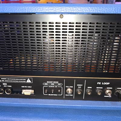 The Valve THE VALVE AMP 100W Head + Matching 4x12 Cab (3-Channel, MIDI, EL34) — Hand-Wired Italian Boutique 20 - Dark Blue image 6