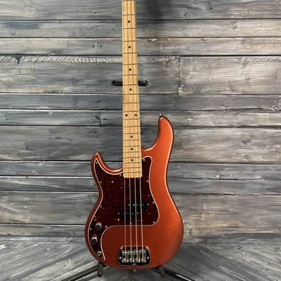 Used G&L Left Handed USA LB-100 4 String Electric Bass with Case- Spanish Copper Metallic image 2
