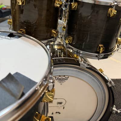 Yamaha Maple custom Mid 90’s - MAPLE CUSTOM TRANSPARENT BLACK WITH GOLD HARDWARE image 7