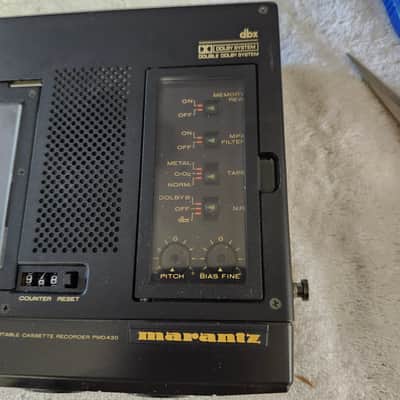 Super Clean Marantz PMD430 CP430 Rebuilt 3-Head Portable Cassette W/Accessories image 3