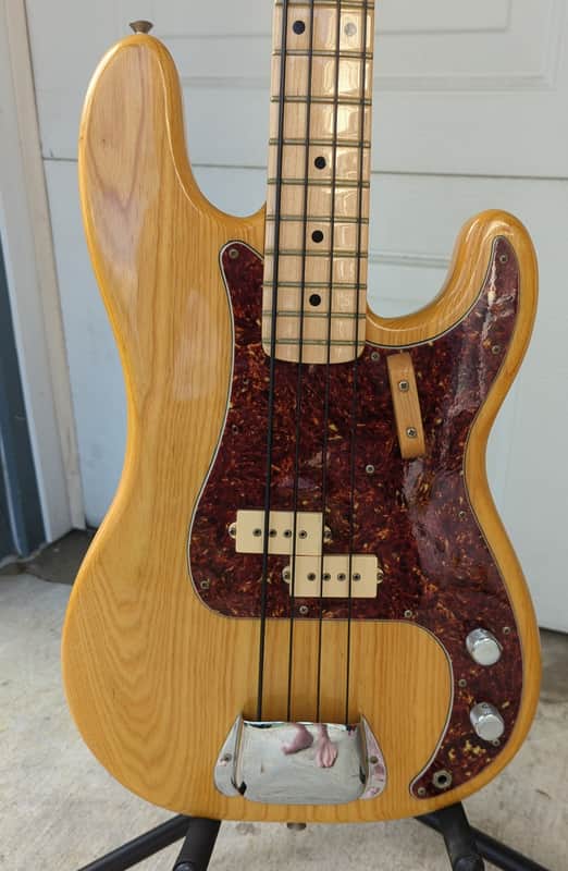 Fender Precision bass 1976 - Natural ash image 1