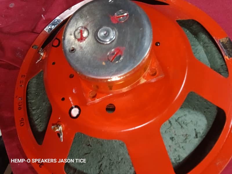 12"ALNICO SPEAKER 16 OHMS HEMPOPOTAMUS HEMP FIBER CONE 1940s EMERSON BASED HEMPO HBRID PMR SPEAKERS image 1