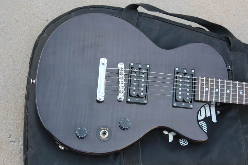 2014 Gibson Epiphone Les Paul Special II Translucent Black Flame Guitar Limited Edition Custom Shop image 1