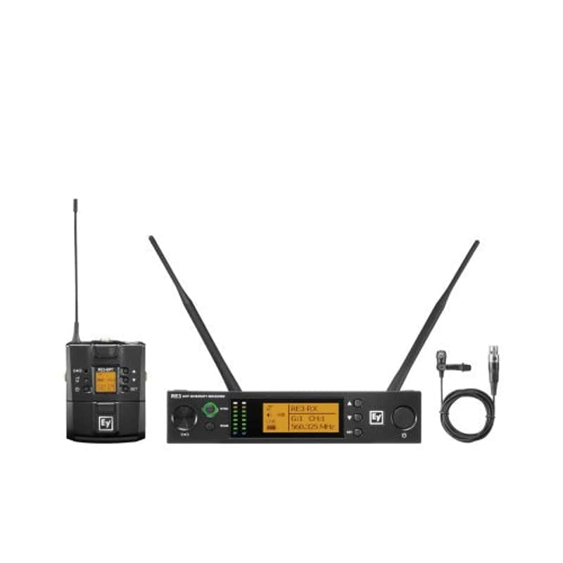 Electro-Voice RE3-BPCL-5H Wireless Bodypack System with CL3 Cardioid - 560-596MHz image 1