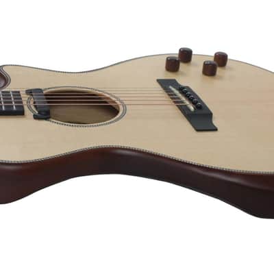 Swing Hybrid-S All Solid Electric Acoustic Slim Guitar Piezo Magnetic Pickup image 6