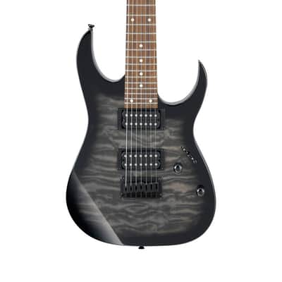 Ibanez GRG7221QA-TKS 7 String Electric Guitar, Transparent Black Sunburst image 1