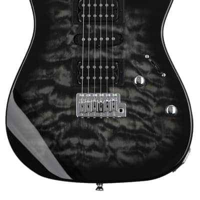 Ibanez Gio GRX70QA Electric Guitar - Transparent Black Sunburst image 2