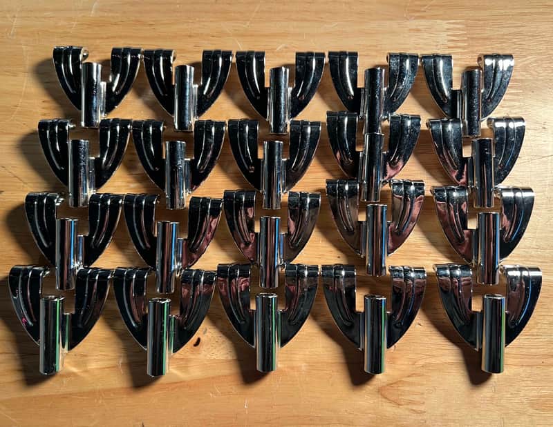 20 RARE Q Drum Co. claws 2020s - Chrome image 1