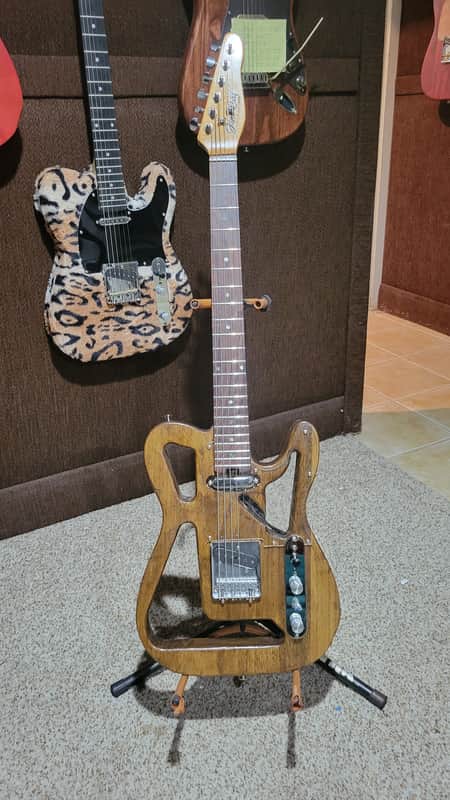 JIMCAT PIEZO HOLLOW light walnut TELECASTER image 1