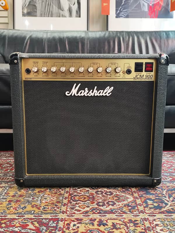 Marshall JCM 900  4501 50-Watt Hi Gain Dual Reverb 1x12 Combo 1990s image 1