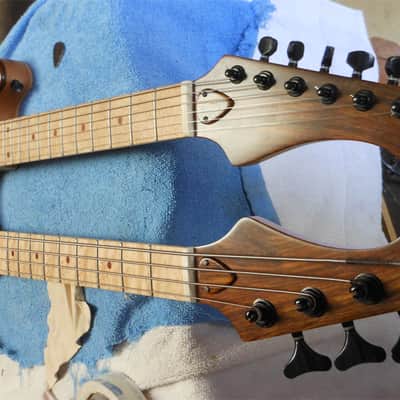 Double-Neck 6 String Guitar/4 String Bass Joe Till Guitars image 13