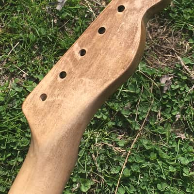 Lefty Reverse Musikraft Telecaster Aged Heavy Relic Tele Guitar Neck Amber Bone Nut Maple Made in USA Custom image 3