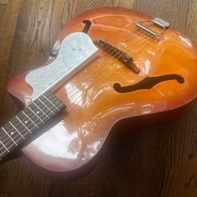 1963 Eko Model 100 Archtop Acoustic w/ Hardcase image 19