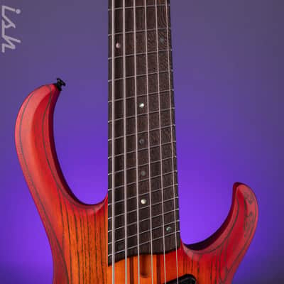 Ibanez BTB866MS 6-String Bass Workshop Brown Topaz Burst Flat image 6