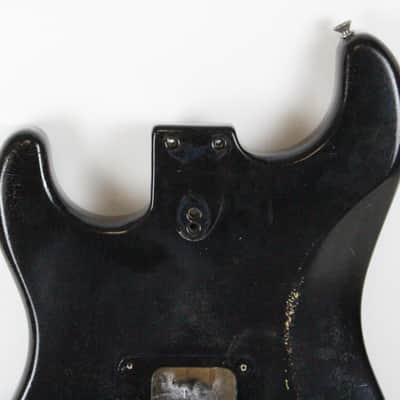 1979 Vintage Fender Stratocaster ~Killer RELIC~ Factory BLACK Ash BODY Strat USA 1970s CBS Era image 5