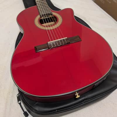 Ibanez GA35TCE Thinline Cutaway Nylon-String Classical Acoustic-Electric Guitar + Ibanez Gig Bag image 2
