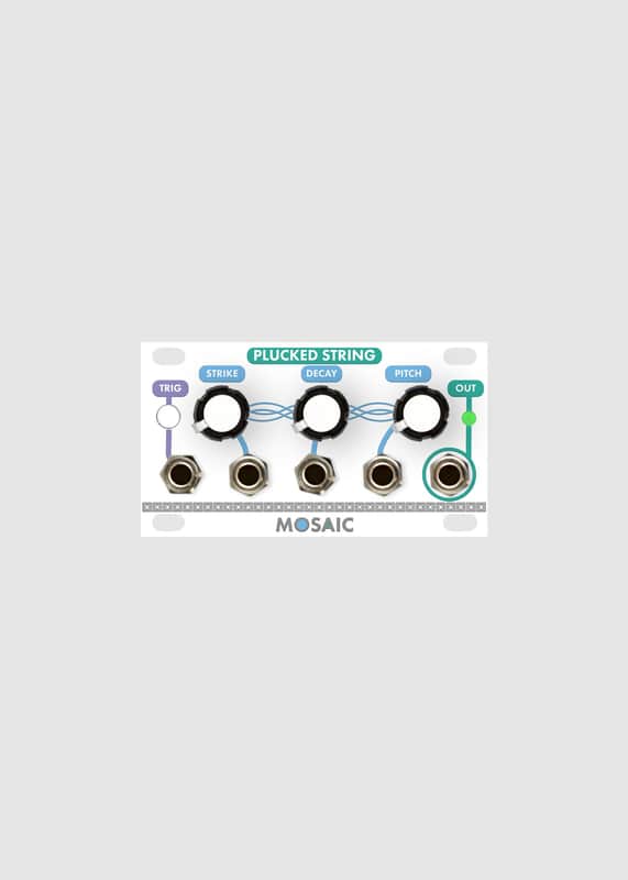 MOSAIC 1U PLUCKED STRING WHITE : BRAND NEW :  [DETROIT MODULAR] image 1