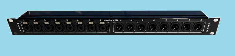 Mamba 8 Combo & 8 Male to 2 DB25 Tascam Analog Pin out 1RU Patch Bay image 1