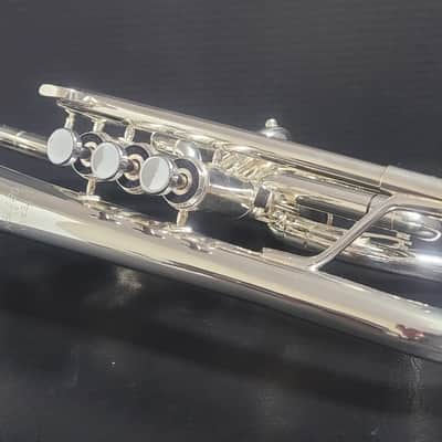 Getzen Eterna PRO Eterna 800S Silver L B Cornet, M/P 's and hardcase  Case  Silver Plate image 20