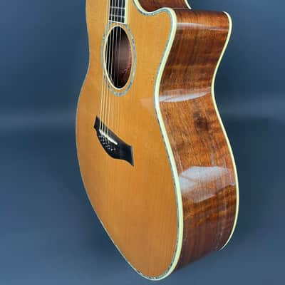 Taylor W14C 1999 Western Red Cedar / Figured Claro Walnut w/ OHSC & Fishman Pickup image 9