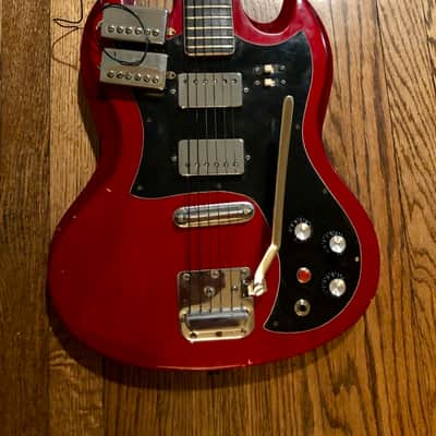 Vintage MIJ Cameo SG style guitar 1971 Japan w upgrades + mods image 2