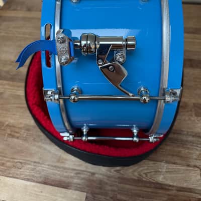 Dunnett  Classic 14” x 6.5” Carbo Steel Snare Drum – Cera Blue – Polished Chrome Hardware image 6