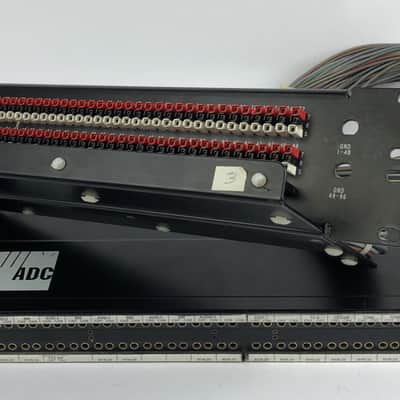 ADC 96 Bantam TT patchbay connected to ADC UP-96NMKII PPC RACKMOUNT PATCHBAY 3 image 1